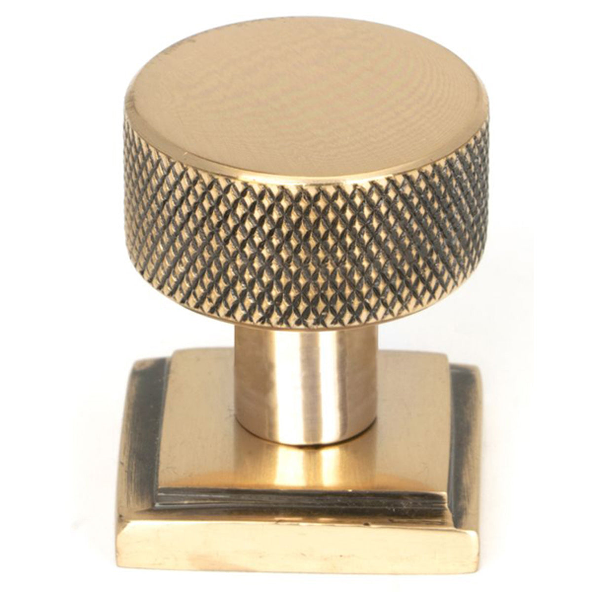 BROMPTON CABINET KNOB SQUARE 25x25 PBZ - 46833 by MARCHES (ANVIL) ARCHITECTURAL HARDWARE