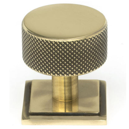 BROMPTON CABINET KNOB SQUARE 32x32 AGBR - 46857 by MARCHES (ANVIL) ARCHITECTURAL HARDWARE