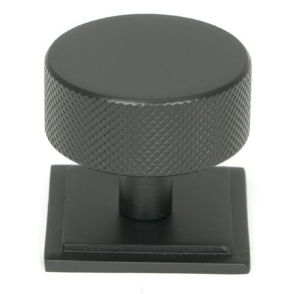 BROMPTON CABINET KNOB SQUARE 38x32 MBK - 47087 by MARCHES (ANVIL) ARCHITECTURAL HARDWARE