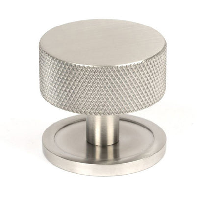 BROMPTON CABINET KNOB PLAIN 38x32 SSS - 47096 by MARCHES (ANVIL) ARCHITECTURAL HARDWARE