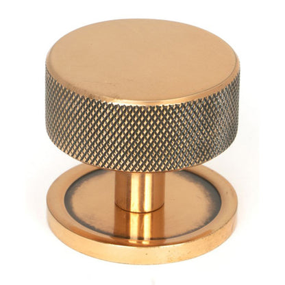 BROMPTON CABINET KNOB PLAIN 38x32 PBZ - 47153 by MARCHES (ANVIL) ARCHITECTURAL HARDWARE
