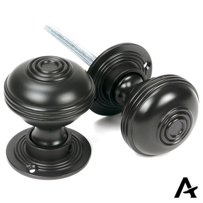 PRESTBURY MORTICE/RIM KNOB 50x64x50 AGBZ - 83945 by MARCHES (ANVIL) ARCHITECTURAL HARDWARE