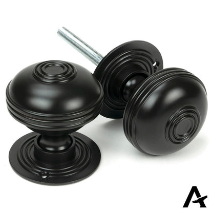 PRESTBURY MORTICE/RIM KNOB 63x71x63 AGBZ - 83946 by MARCHES (ANVIL) ARCHITECTURAL HARDWARE