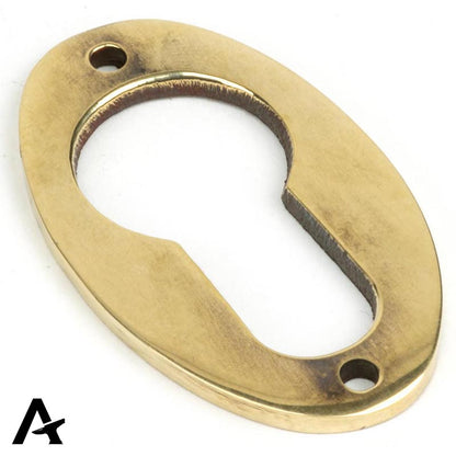 ESCUTCHEON EURO OVAL 51x31x2.5 AGBR - 83819 by MARCHES (ANVIL) ARCHITECTURAL HARDWARE