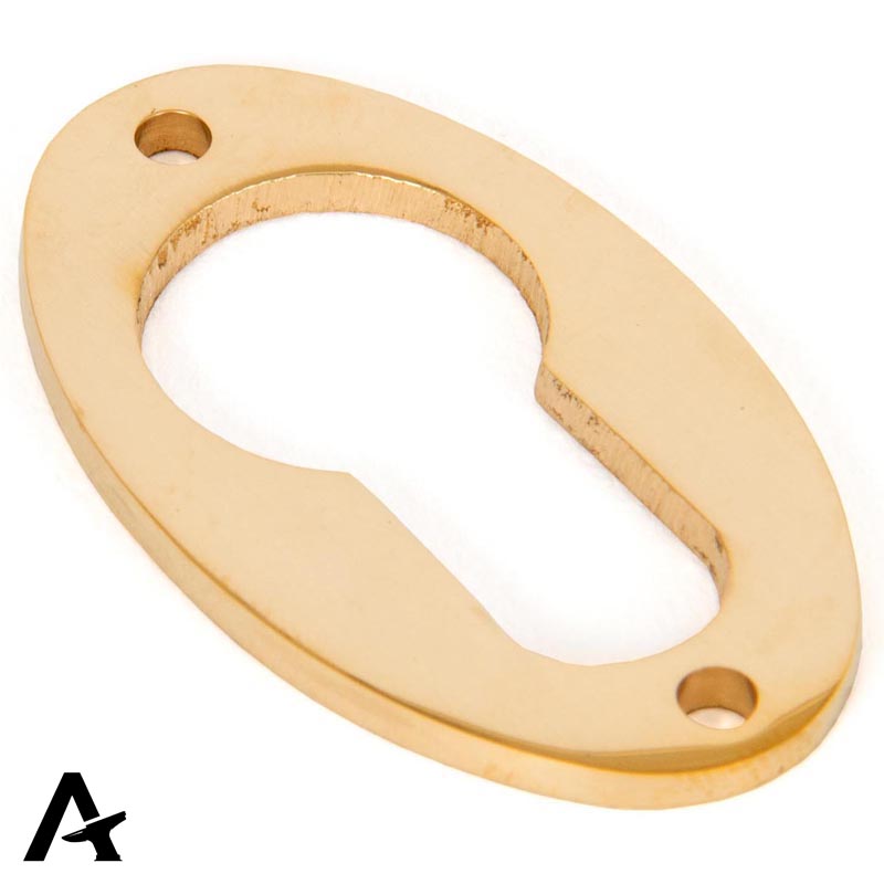 ESCUTCHEON EURO OVAL 51x31x2.5 PBR