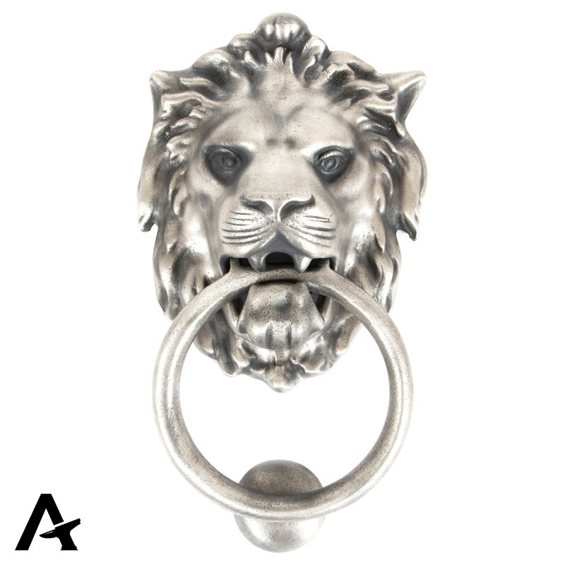 DOOR KNOCKER LION'S HEAD 170x130x65 APW - 33019 by MARCHES (ANVIL) ARCHITECTURAL HARDWARE