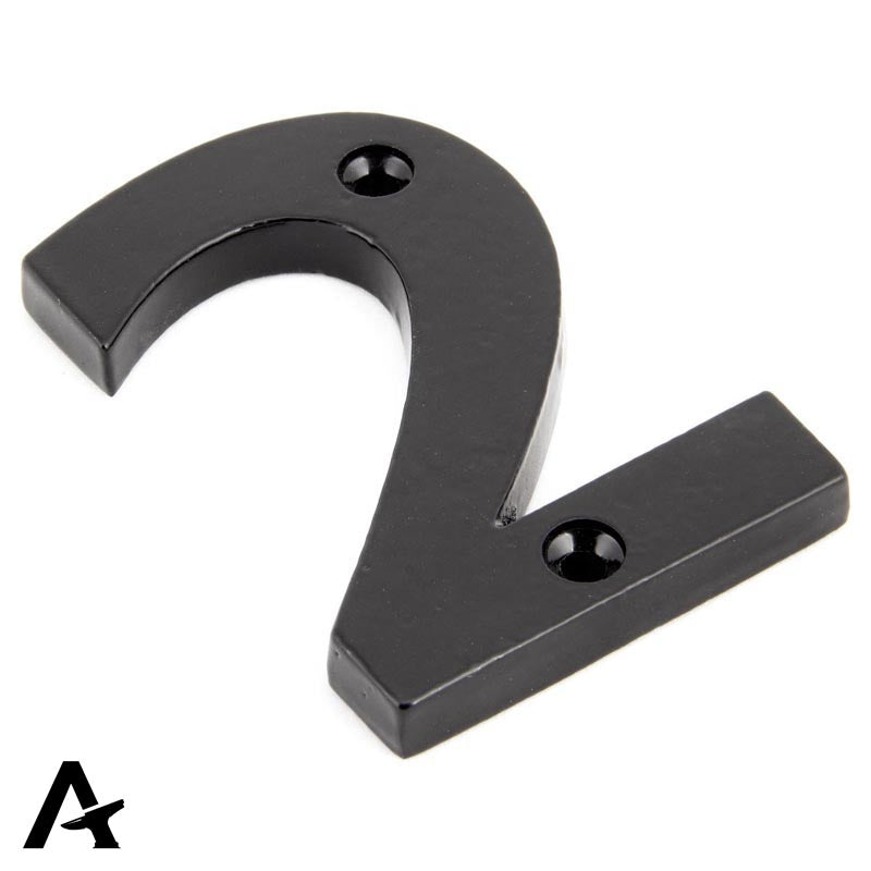 NUMERAL 2 78x52x8 BLK