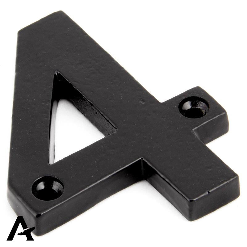 NUMERAL 4 78x58x8 BLK