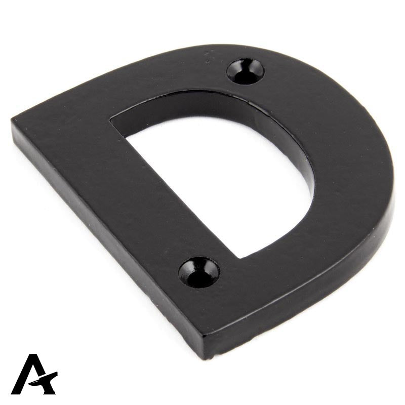 LETTER D 78x64x8 BLK