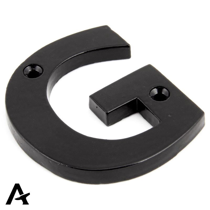LETTER G 78x65x8 BLK