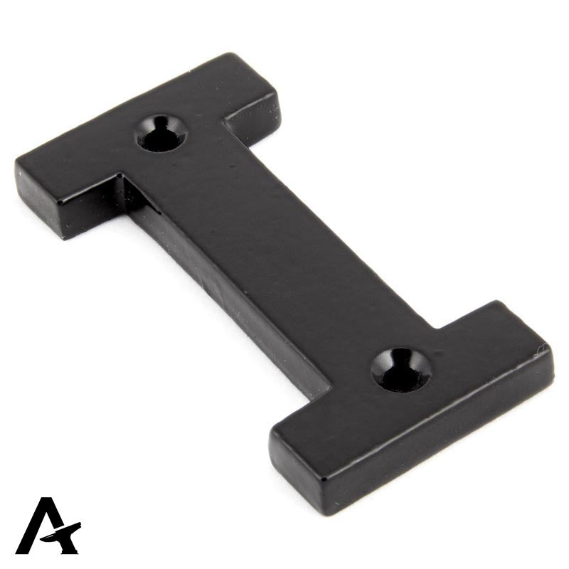LETTER I 78x40x8 BLK