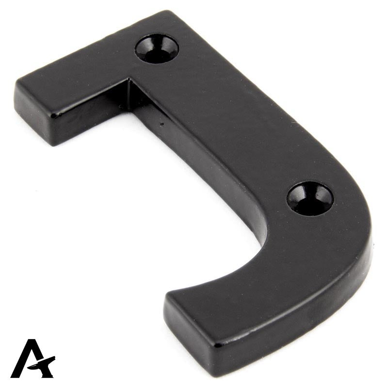 LETTER J 78x40x8 BLK