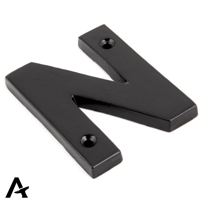 LETTER N 78x62x8 BLK