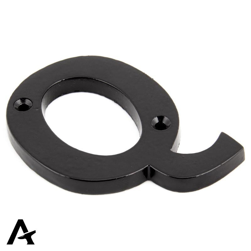 LETTER Q 96x70x8 BLK