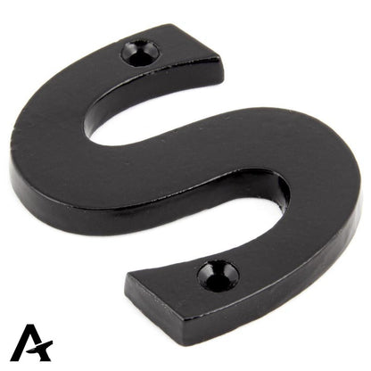 LETTER S 78x56x8 BLK - 83800S by MARCHES (ANVIL) ARCHITECTURAL HARDWARE