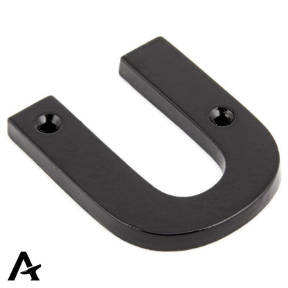 LETTER U 78x62x8 BLK - 83800U by MARCHES (ANVIL) ARCHITECTURAL HARDWARE