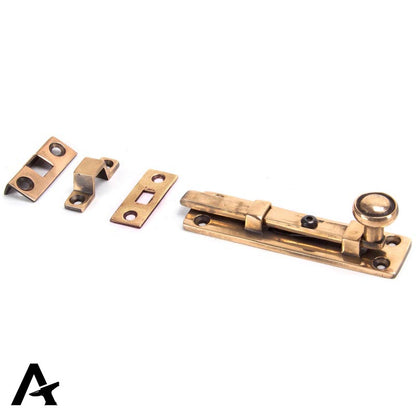 UNIVERSAL KNOB BOLT 100x25x25 PBZ - 91935 by MARCHES (ANVIL) ARCHITECTURAL HARDWARE