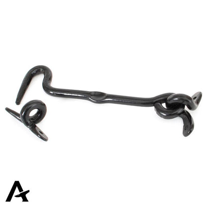 CABIN HOOK FORGED 147x55x12 BLK - 83771 by MARCHES (ANVIL) ARCHITECTURAL HARDWARE