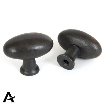 BLACKSMITH OVAL CABINET KNOB 38x29x33x18 BWX - 83791 by MARCHES (ANVIL) ARCHITECTURAL HARDWARE