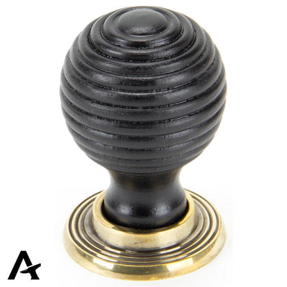 WOODEN BEEHIVE CABINET KNOB 38x55 EBO/ABR - 83872 by MARCHES (ANVIL) ARCHITECTURAL HARDWARE