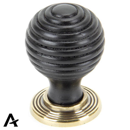 WOODEN BEEHIVE CABINET KNOB 35x50 EBO/ABR - 83871 by MARCHES (ANVIL) ARCHITECTURAL HARDWARE