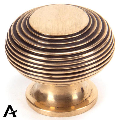 BEEHIVE CABINET KNOB 40x33 PBZ - 91947 by MARCHES (ANVIL) ARCHITECTURAL HARDWARE