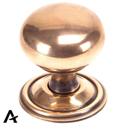 MUSHROOM CABINET KNOB 39x40 PBZ - 91949 by MARCHES (ANVIL) ARCHITECTURAL HARDWARE
