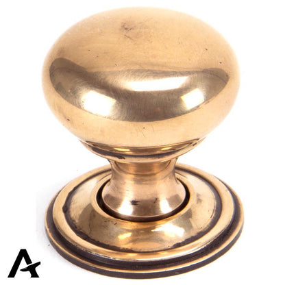 MUSHROOM CABINET KNOB 32x36 PBZ - 91950 by MARCHES (ANVIL) ARCHITECTURAL HARDWARE