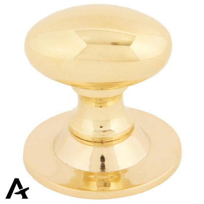 OVAL CABINET KNOB 33x22x37x36 PBR - 83885 by MARCHES (ANVIL) ARCHITECTURAL HARDWARE