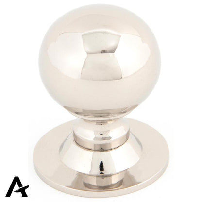 BALL CABINET KNOB 31x44 PNP - 83888 by MARCHES (ANVIL) ARCHITECTURAL HARDWARE