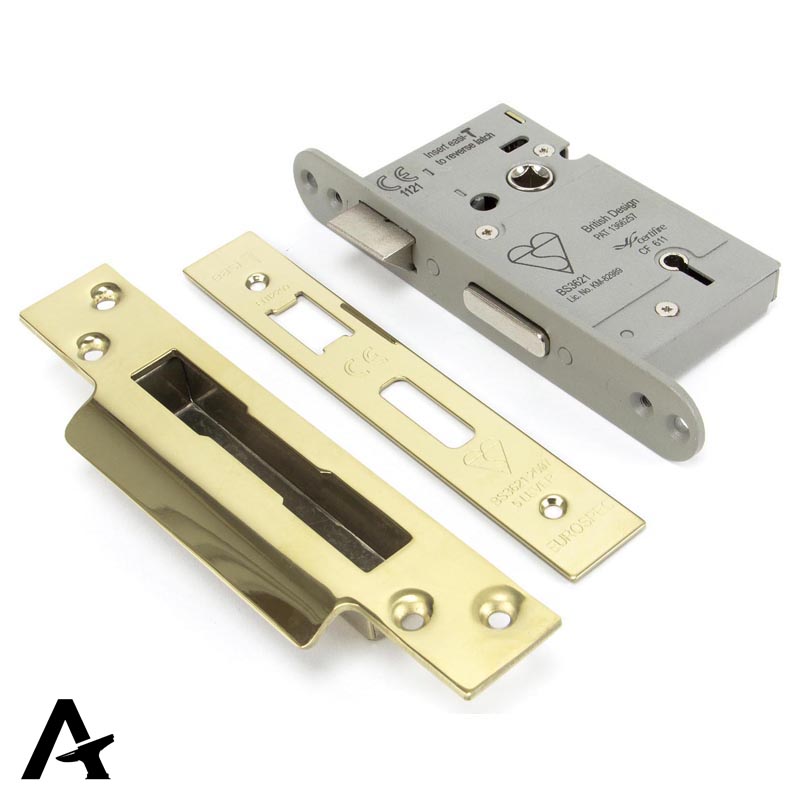 5LEVER SASH LOCK HD BS56 DIF 76 BRS