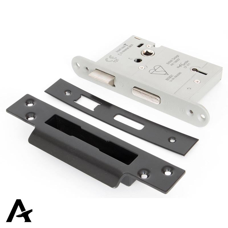 5LEVER SASH LOCK HD BS56 DIF 76 BLK
