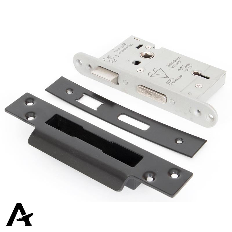5LEVER SASH LOCK HD BS44 ALIKE 64 BLK