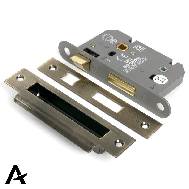 BATHROOM MORT LOCK HD BS44 64 AGBR - 51781 by MARCHES (ANVIL) ARCHITECTURAL HARDWARE