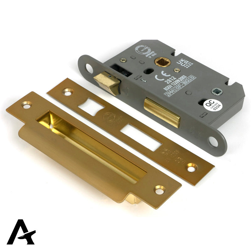 BATHROOM MORT LOCK HD BS44 64 SBR by MARCHES (ANVIL) ARCHITECTURAL HARDWARE