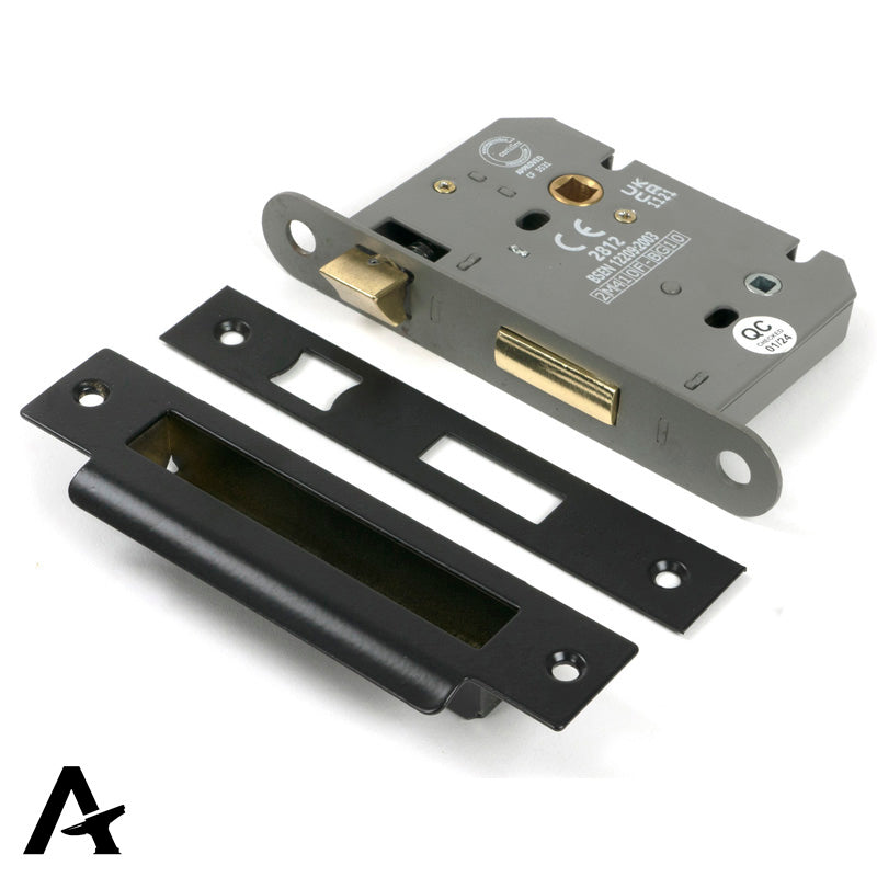 BATHROOM MORT LOCK HD BS56 76 BLK