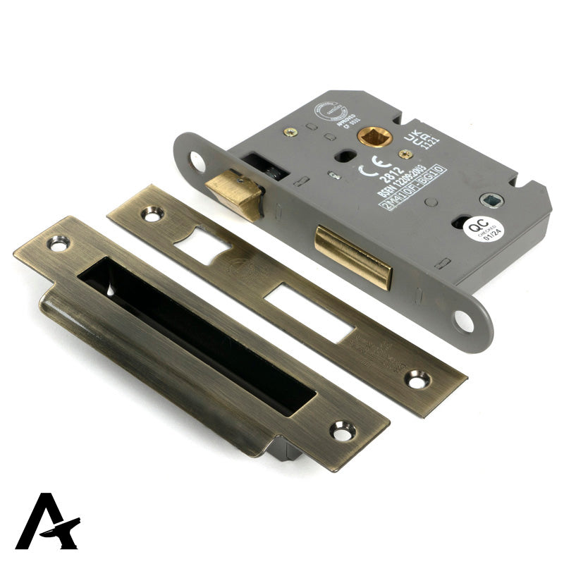 BATHROOM MORT LOCK HD BS56 76 AGBR - 51791 by MARCHES (ANVIL) ARCHITECTURAL HARDWARE