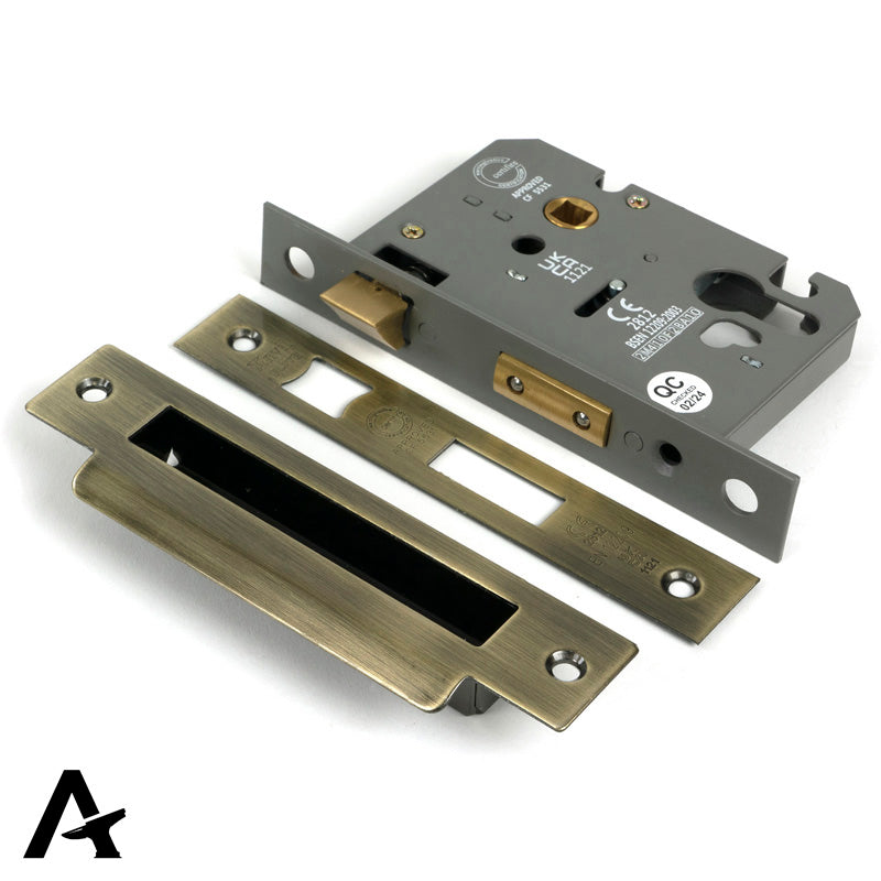 EURO SASH LOCK BS44 64 AGBR - 51376 by MARCHES (ANVIL) ARCHITECTURAL HARDWARE