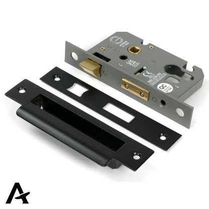 EURO SASH LOCK BS44 64 BLK - 90055 by MARCHES (ANVIL) ARCHITECTURAL HARDWARE