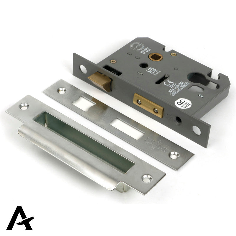 EURO SASH LOCK BS56 76 SSS - 91096 by MARCHES (ANVIL) ARCHITECTURAL HARDWARE