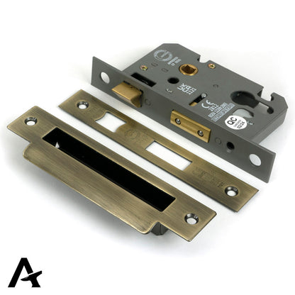EURO SASH LOCK BS44 76 AGBR - 51386 by MARCHES (ANVIL) ARCHITECTURAL HARDWARE