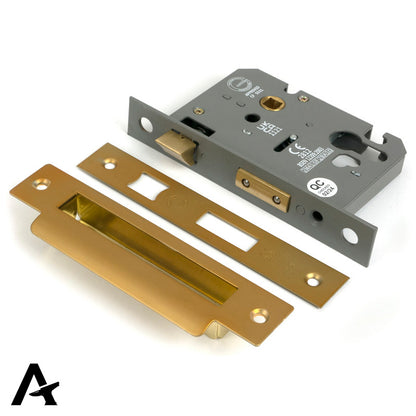 EURO SASH LOCK BS44 76 SBR - 51387 by MARCHES (ANVIL) ARCHITECTURAL HARDWARE