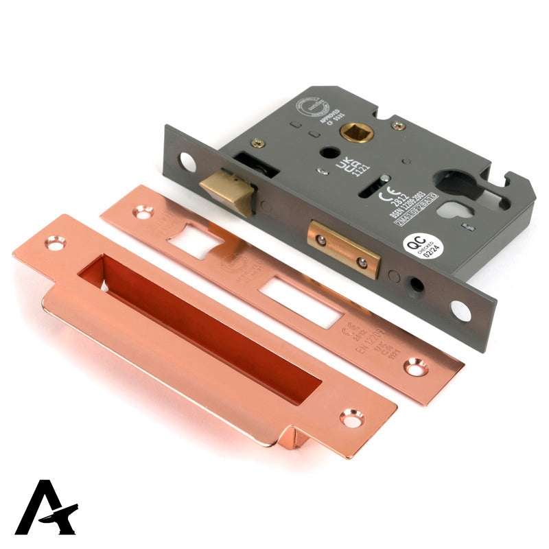 EURO SASH LOCK BS44 76 PBZ - 51392 by MARCHES (ANVIL) ARCHITECTURAL HARDWARE