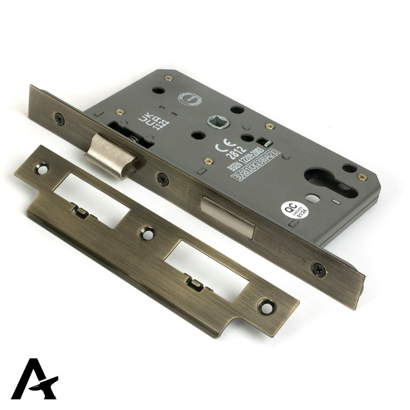EURO DIN SASH LOCK BS60 72 AGBR - 51801 by MARCHES (ANVIL) ARCHITECTURAL HARDWARE