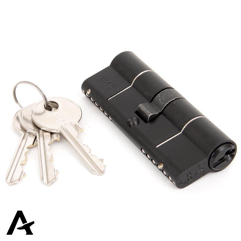 6PIN EURO CYLINDER DIFFER 40/40 BLK - 90229 by MARCHES (ANVIL) ARCHITECTURAL HARDWARE
