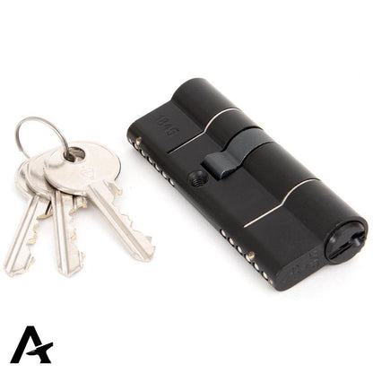 6PIN EURO CYLINDER DIFFER 35/45 BLK - 90230 by MARCHES (ANVIL) ARCHITECTURAL HARDWARE