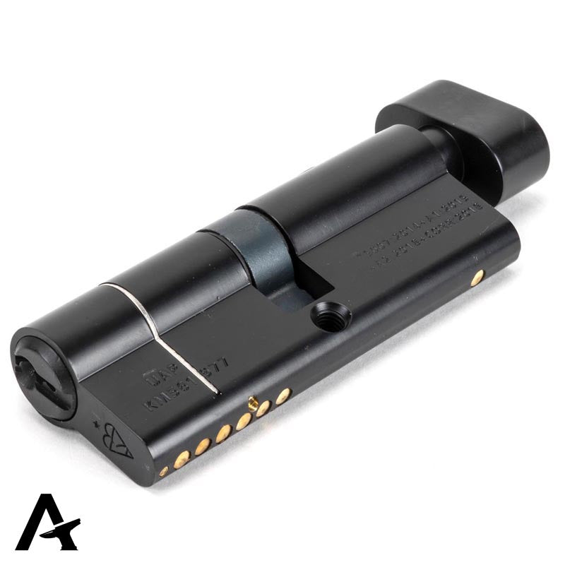 EURO CYLINDER/THUMBTURN 6PIN DIFFER 40/40 BLK - 90234 by MARCHES (ANVIL) ARCHITECTURAL HARDWARE