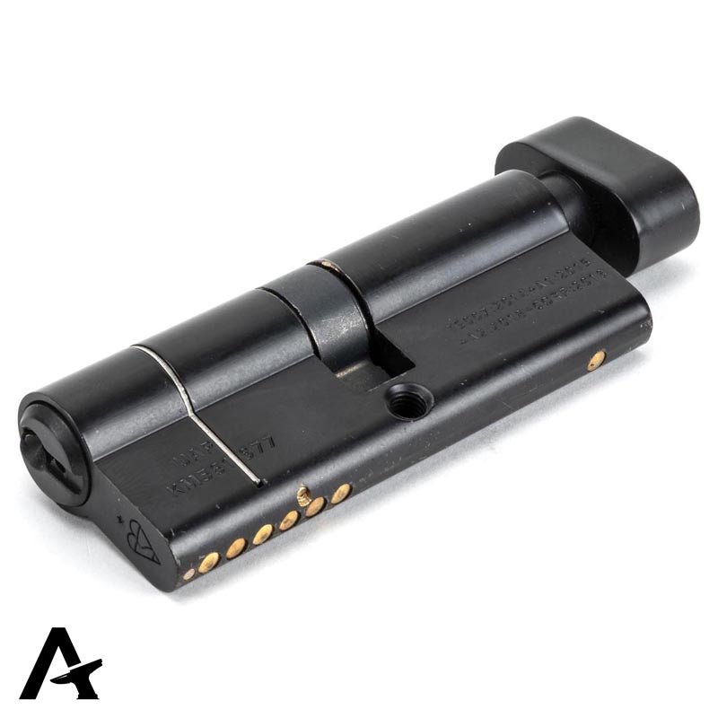 EURO CYLINDER/THUMBTURN 6PIN ALIKE 40/40 BLK - 91874 by MARCHES (ANVIL) ARCHITECTURAL HARDWARE