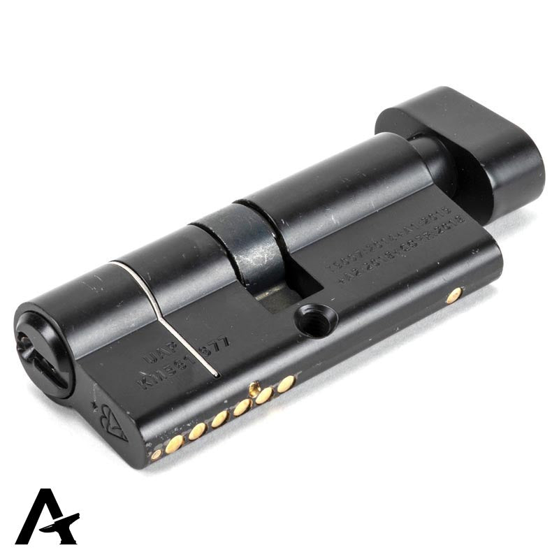 EURO CYLINDER/THUMBTURN 6PIN ALIKE 35/35 BLK by MARCHES (ANVIL) ARCHITECTURAL HARDWARE