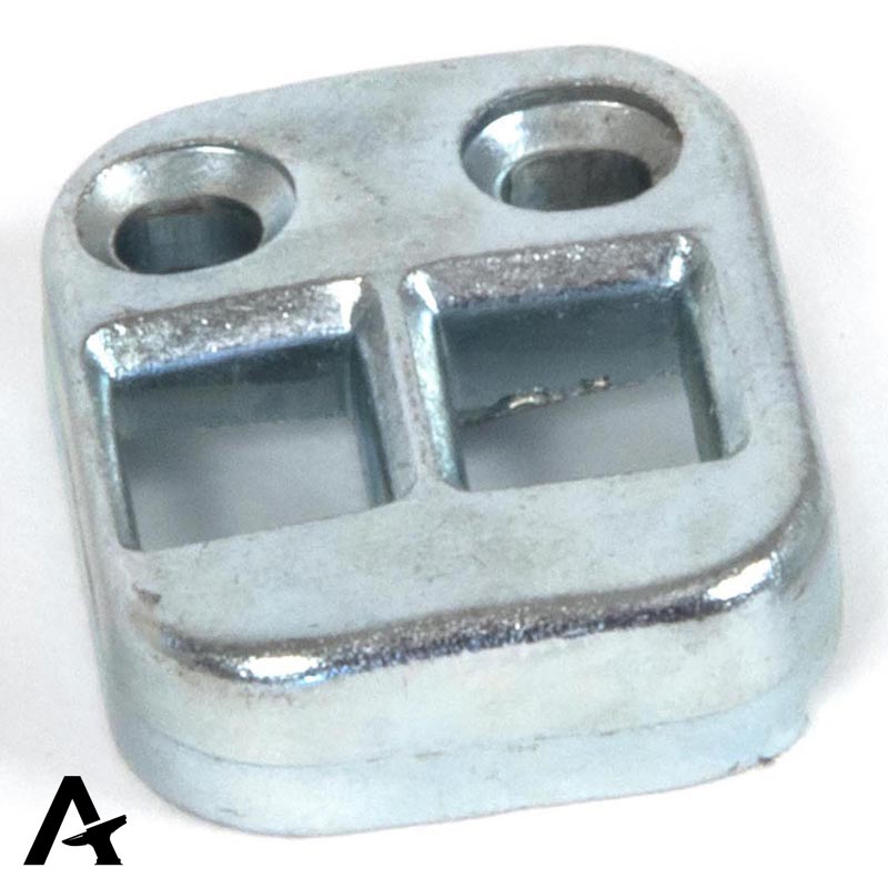 EXCAL RAISED SHOOT BOLT KEEP LH 36x29x10 BZP - 90257 by MARCHES (ANVIL) ARCHITECTURAL HARDWARE